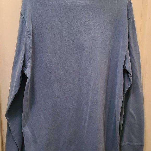 ST. JOHN'S BAY MEN'S BLUE LONG SLEEVE HERITAGE SUEDED JERSEY SIZE L LONG TALL - Picture 8 of 9